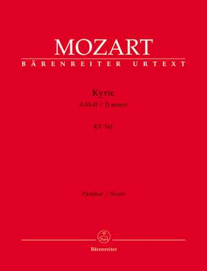 Mozart, WA: Kyrie in D minor (K.341) (L) (Urtext)