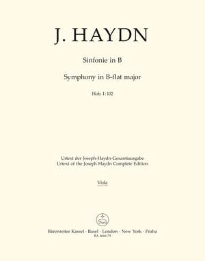 Haydn, FJ: Symphony No.102 in B-flat (Hob.I:102) (London No.10) (Urtext)