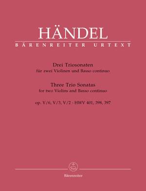 Handel, GF: Trio Sonatas (3), Op.5/ 2, 3, 6 (Urtext)