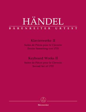 Handel, GF: Piano Works, Vol. 2: Second Set of 1733 (HWV 434-442) (Urtext)