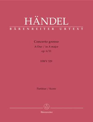 Handel, GF: Concerto grosso Op.6/11 in A (Urtext)