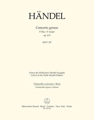 Handel, GF: Concerto grosso Op.6/ 9 in F (Urtext)