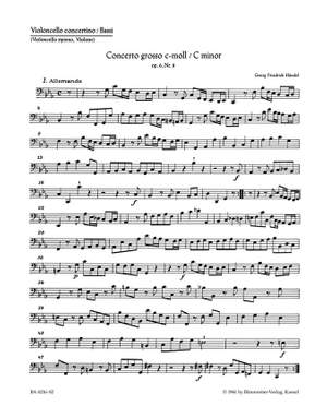 Handel, GF: Concerto grosso Op.6/ 8 in C minor (Urtext)