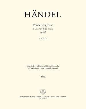 Handel, GF: Concerto grosso Op.6/ 7 in B-flat (Urtext)