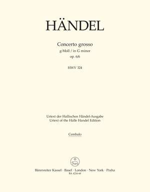 Handel, GF: Concerto grosso Op.6/ 6 in G minor (Urtext)
