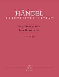 Handel, GF: German Arias (9) (HWV 202-210) (Urtext)
