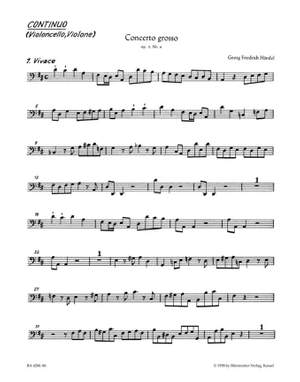 Handel, GF: Concerto grosso Op.3/ 6 in D (Urtext)