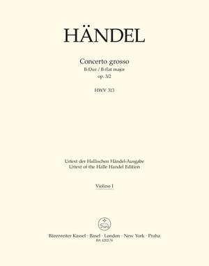 Handel, GF: Concerto grosso Op.3/ 2 in B-flat (Urtext)