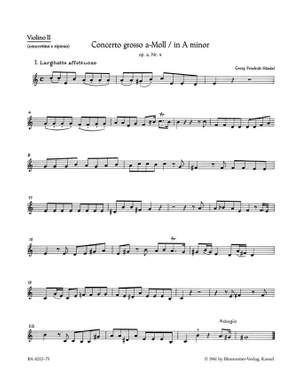 Handel, GF: Concerto grosso Op.6/ 4 in A minor (Urtext)