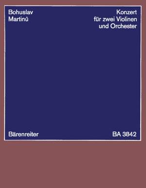 Martinu, B: Concerto for Two Violins (1950)