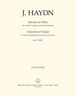 Haydn, FJ: Concerto for Violin and Keyboard in F (Hob.XVIII:6)