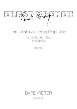 Krenek, Ernst: Lamentatio Jeremiae Op93