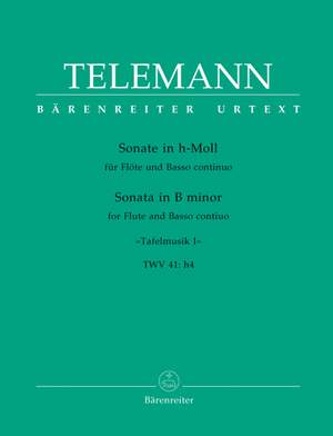 Telemann, G: Solo in B minor (Tafelmusik No.1 1733) (TWV 41: h4) (Urtext)