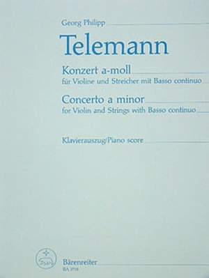 Telemann, G: Concerto for Violin in A minor