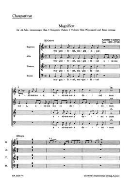 Caldara, A: Magnificat in C