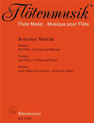 Martinu, B: Sonata (1936)