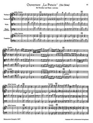 Telemann, G: Overture in G: La Putain (TWV 55: G1) (Urtext)