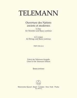 Telemann, G: Overture des nations anciens et modernes (TWV 55: G4) (Urtext)