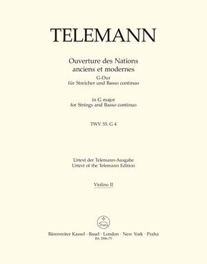 Telemann, G: Overture des nations anciens et modernes (TWV 55: G4) (Urtext)