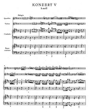 Telemann, G: Concerto No.5 in B minor (TWV 42: h1) (Urtext)