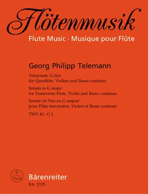 Telemann, G: Sonata in G (TWV 42: G1)