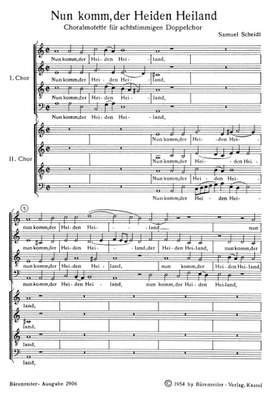 Scheidt, S: Nun komm, der Heiden Heiland (G)