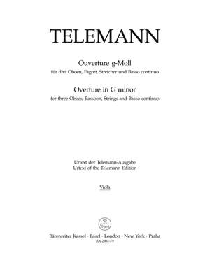 Telemann, G: Overture in G minor (TWV 55: g4) (Urtext)