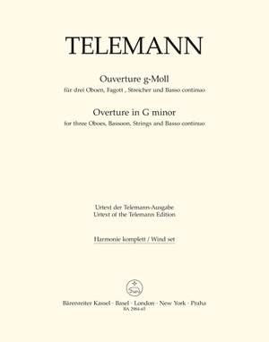Telemann, G: Overture in G minor (TWV 55: g4) (Urtext)