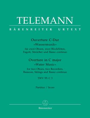 Telemann, G: Overture in C (Water Music) (TWV 55: C3) (Urtext)