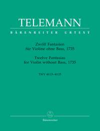 Telemann, G: Fantasias (12) (TWV 40: 14-25) (Urtext)