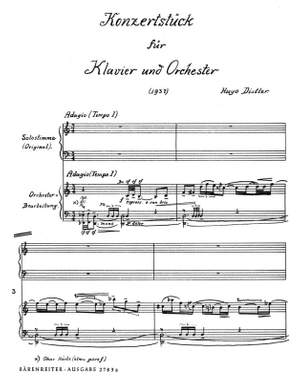 Distler, H: Konzertstueck, Op.post (1937)