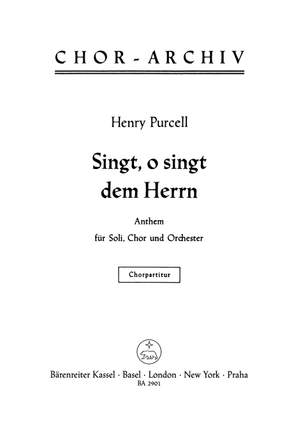 Purcell, H: O Sing unto the Lord (E-G)
