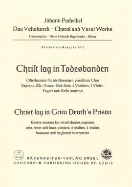 Pachelbel, J: Christ lag in Todesbanden. (Christ Lay in Death's Grim Prison)