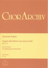Schuetz, H: Psalm 98: Singet dem Herren (SWV 35)