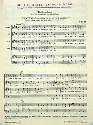 Schuetz, H: Cantiones sacrae, Vol. 2: No.36-40, Oculi;Pater;Domine;Confitemini; Gratias (SWV 88-93) (L-G)