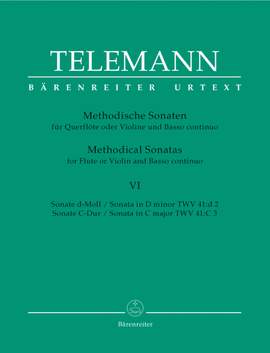 Telemann: Methodical Sonatas for Flute or Violin and Basso continuo (Urtext)