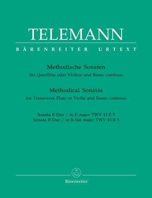 Telemann: Methodical Sonatas for Flute or Violin and Basso continuo (Urtext)