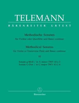 Telemann: Methodical Sonatas for Flute or Violin and Basso continuo (Urtext)