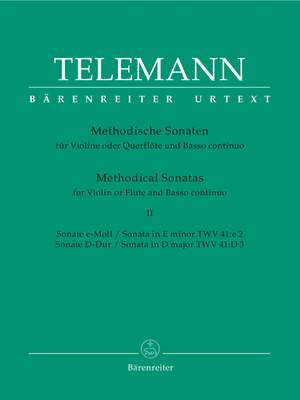 Telemann: Methodical Sonatas for Flute or Violin and Basso continuo (Urtext)