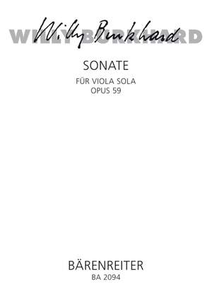Burkhard, W: Sonata, Op.59