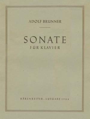 Brunner, A: Sonata (1933)