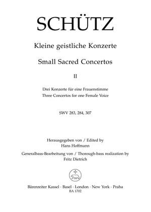 Schuetz, H: Short Sacred Concertos Bk. 2: Bringt her dem Herren; Ich danke dem Herren; Was hast du vewirket (SWV 283, 284, 307)