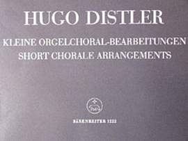 Distler, H: Short Organ Chorale Arrangements, Op.8/ 3