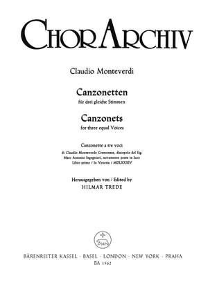 Monteverdi, C: Canzonettas, Vol. 1 (It-G)