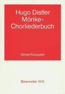 Distler, H: Moerike Choral Song Book, Op.19 (3 parts complete) (G)