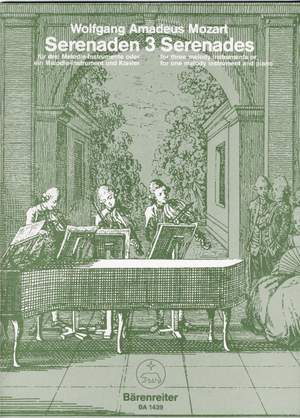 Mozart, WA: Serenade No. 3 in C (orig B-flat) (K.439b)