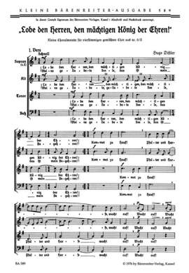 Distler, H: Lobe den Herren, den maechtigen Koenig,from Op.6/2 (G)