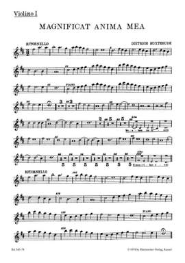 Buxtehude, D: Magnificat anima mea