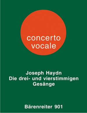 Haydn, FJ: Part Songs for Three and Four Mixed Voices