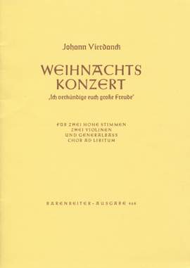 Vierdanck, J: Ich verkuendige euch grosse Freude (Christmas Concerto)